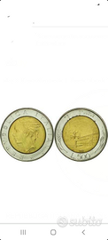 Moneta da 500 lire tenute benissimo