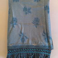 Tessuto anni '70 carta da zucchero argento