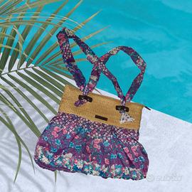 Borsa da spiaggia in paglia