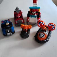 Paw Patrol n. 5 personaggi + n. 5 mezzi perfetti