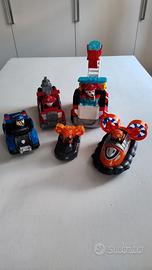 Paw Patrol n. 5 personaggi + n. 5 mezzi perfetti