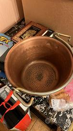 Paiolo in rame  diam 34