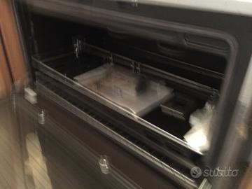 Piano cottura con forno grill e frigorifero nuovo