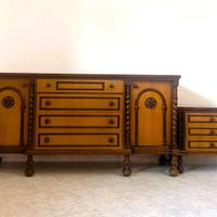 Comò con comodino vintage camera da letto