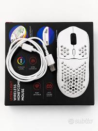 Mouse Gaming Wireless Trust GXT Helox RGB White 