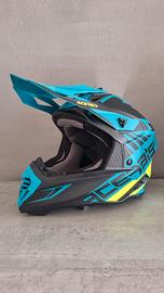 casco cross acerbis x-track 2206 blu taglia L