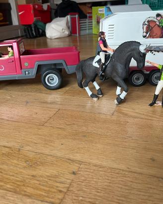 pickup con rimorchio per cavalli Schleich