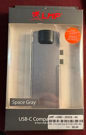 LMP USB-C compact dock 4K con 8 porte