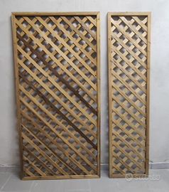 Coppia di grigliati in legno. 90*180 - 45* 180