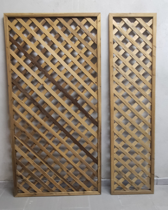 Coppia di grigliati in legno. 90*180 - 45* 180