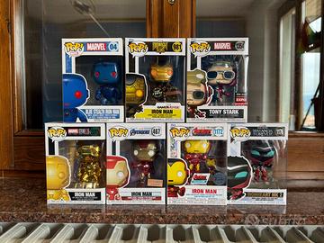 Funko pop Marvel Iron Man Tony Stark Bundle