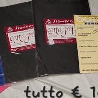 Materiale creativo nuovo per attività artistiche