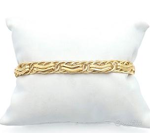 Bracciale da donna realizzato in oro giallo 18 kt.