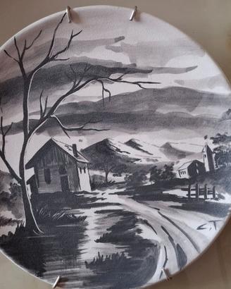 Piatto in ceramica da parete