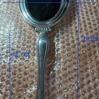 Specchio da toilette in argento 800 cesellato