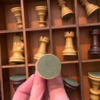 Scacchiera in legno anni 80