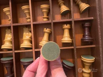 Scacchiera in legno anni 80