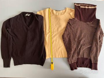 Lotto 3 Maglioni Donna in Puro Cashmere