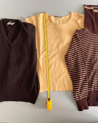 Lotto 3 Maglioni Donna in Puro Cashmere