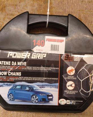 Powergrip Catene da Neve 9mm  gruppo 140, nuove