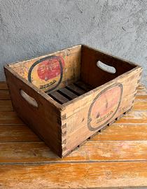 Cassetta Cassa In Legno Birra DREHER Anni ‘60