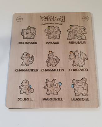 Gioco incastri pokemon montessori 