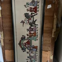 Quadro su tessuto Indiano