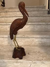 Scultura airone vintage