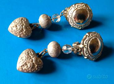 Orecchini con cuore vintage