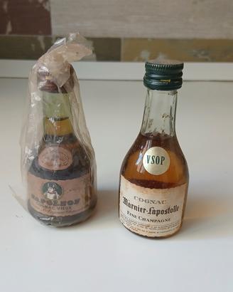 2 mignonnette da collezione anni 70 Cognac
