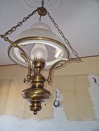 lampadario per cucina rustica