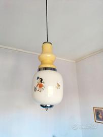 Lampadario vintage anni 70 per bambini