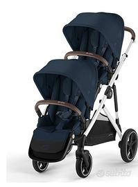 passeggino gemellare Cybex Gazelle S colore Blue