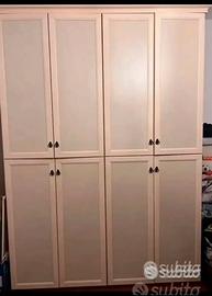 🪵 Armadio a 8 ante in legno – stile classico