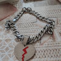 collana con cuore spezzato 