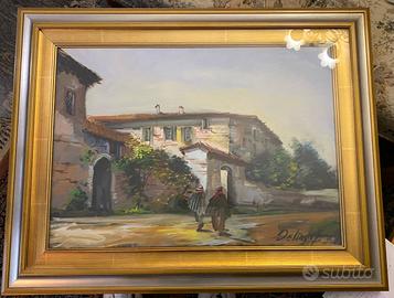 QUADRO PAESAGGIO RURALE ALEARDO DE SANTIS