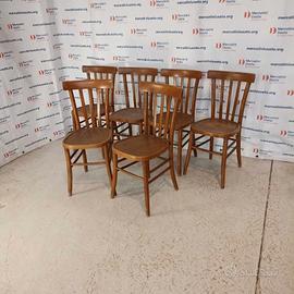 6 Sedie da Osteria stile Thonet