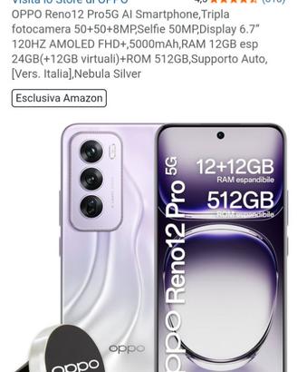 Oppo Reno 12  Silver 256 GB appena preso