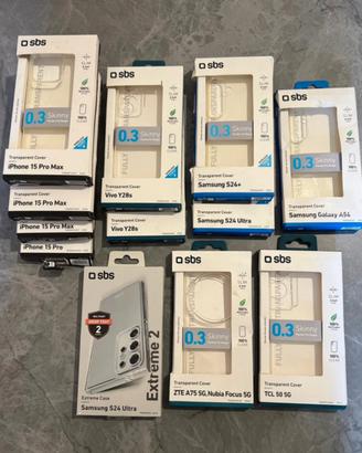 Lotto cover trasparenti per cellulare
