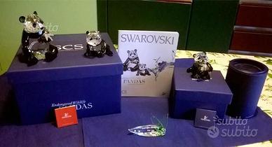 Swarovski Famiglia PANDA ( pezzi FIRMATI)