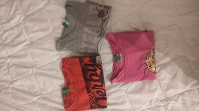 maglie Benetton bambina 10/12 anni