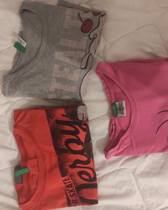  maglie Benetton bambina 10/12 anni