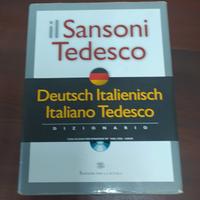 Vocabolario dizionario Il Sansoni tedesco-italiano