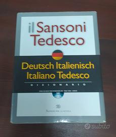 Vocabolario dizionario Il Sansoni tedesco-italiano