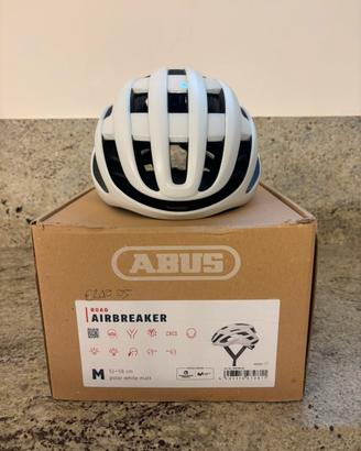 Casco Abus Airbreaker polar white mat tg M
