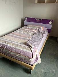 Letto piazza e mezza + materasso