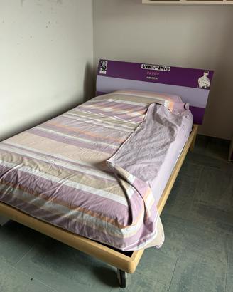 Letto piazza e mezza + materasso