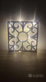 Pannello decorativo da parete 3D con luci LED