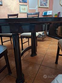 tavolo allungabile con sedie