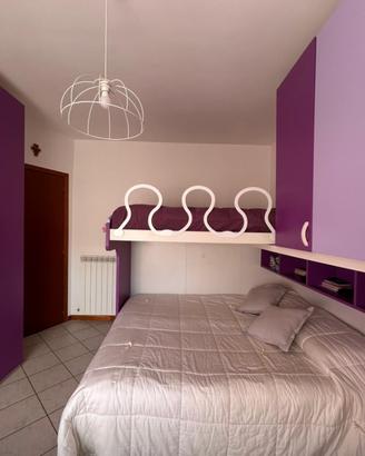 Cameretta completa Giessegi con soppalco.